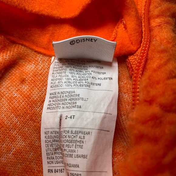 Vintage Disney Store Tigger Winnie The Pooh Halloween Costume Size 2T-4T - Picture 10 of 11